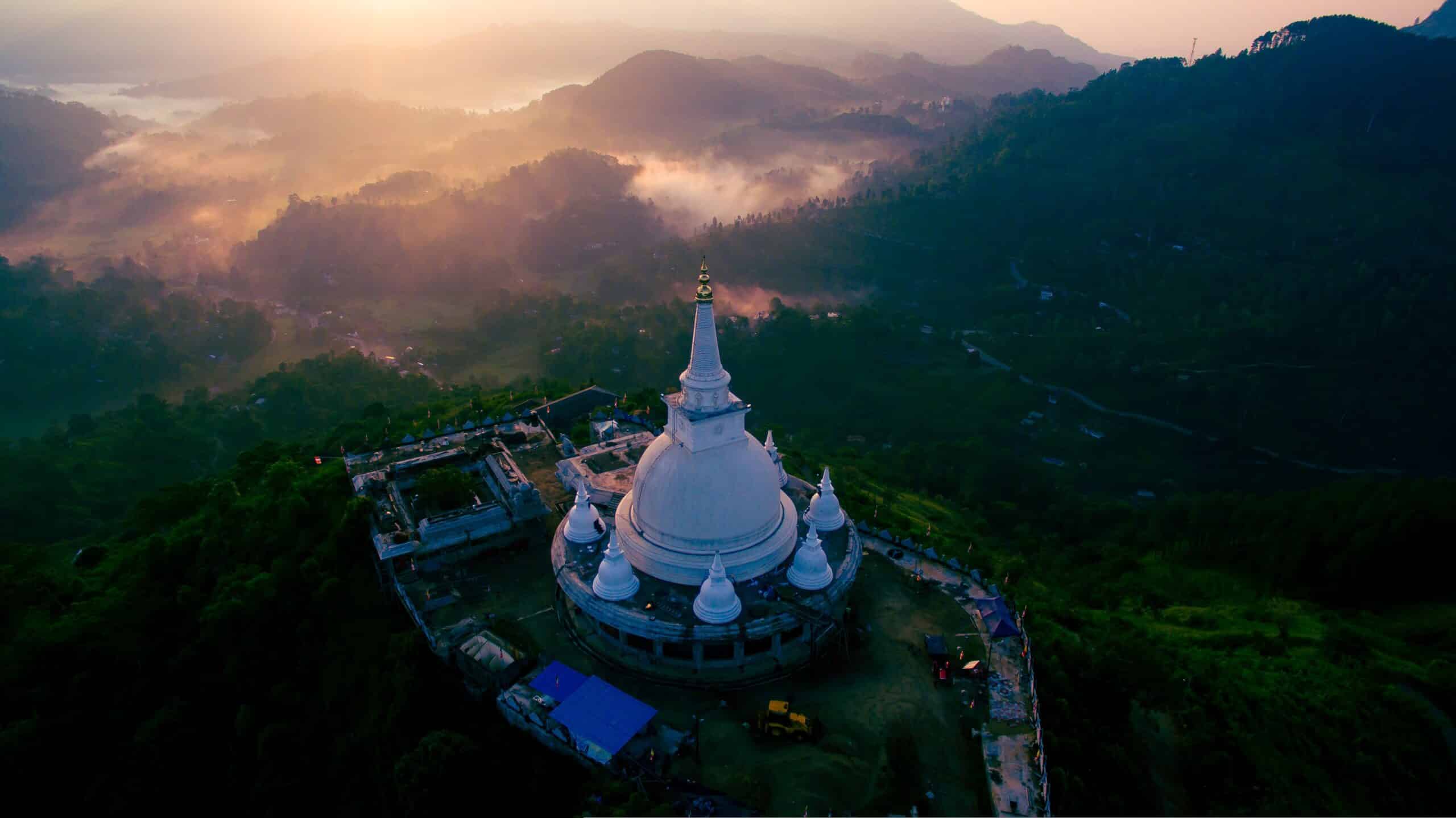 Beautiful sri lankan stupa